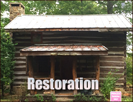 Historic Log Cabin Restoration  Parkton, North Carolina